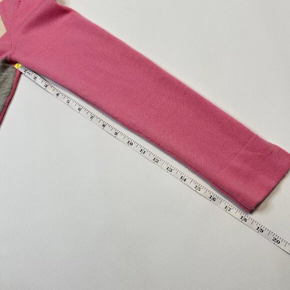 Lilly Pulitzer Merino Wool Pink Argyle Cardigan Sweater Women's Size Small - Picture 11 of 12